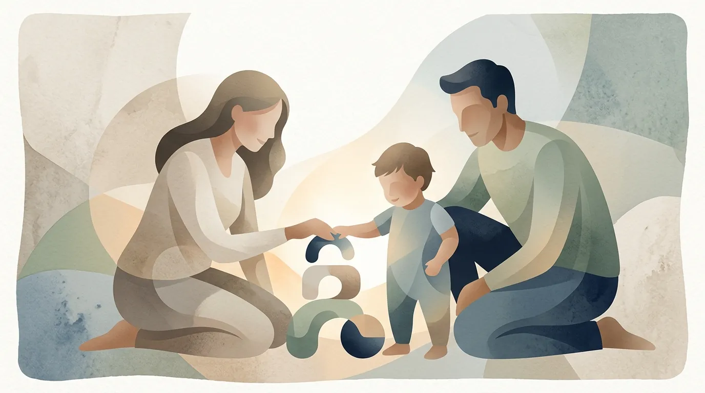 Soft editorial condition visual for global developmental delay therapy planning information.