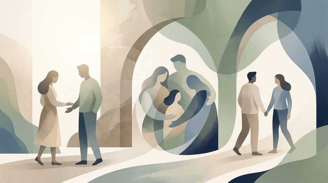 Soft editorial visual representing anonymised parent reflections and trust built through calm communication.